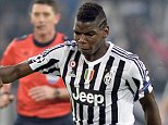 Juventus' Paul Pogba fires a shot during the Champions League, group D soccer match between Juventus and Borussia Moenchengladbach at the Juventus Stadium in Turin, Italy, Wednesday, Oct. 21, 2015. (AP Photo/Massimo Pinca)