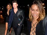 NEW YORK, NY - OCTOBER 20:  Singer Robin Thicke, April Love Geary are seen arriving at "Club Avenue" on October 20, 2015 in New York City.  (Photo by Raymond Hall/GC Images)