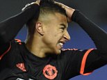 Manchester United's English midfielder Jesse Lingard reacts during the UEFA Champions League group B football match between PFC CSKA Moscow and FC Manchester United at the Arena Khimki stadium outside Moscow on October 21, 2015. AFP PHOTO / YURI KADOBNOVYURI KADOBNOV/AFP/Getty Images