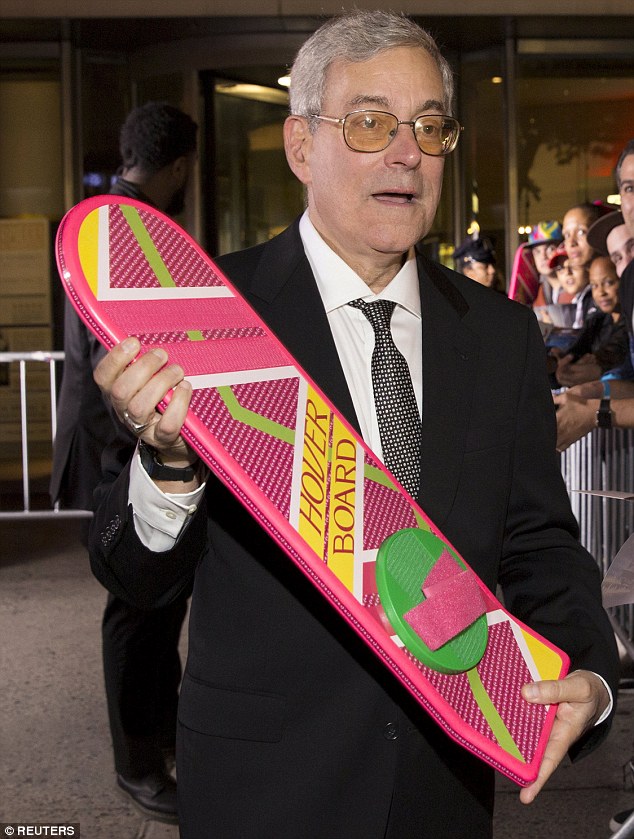 Hover board: Back To The Future co-creator Bob Gale carried a Hover Board at the screening