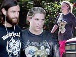 144019, EXCLUSIVE: Kesha and her boyfriend Brad Ashenfelter sport dual metal t-shirts after a workout in LA. Kesha wore a Metalica shirt and Brad Ashenfelter wore a Motorhead shirt. Los Angeles, California - Wednesday, October 21, 2015. Photograph: KVS, © PacificCoastNews. Los Angeles Office: +1 310.822.0419 sales@pacificcoastnews.com FEE MUST BE AGREED PRIOR TO USAGE