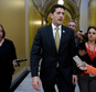 Rep. Paul Ryan, R-Wis., speaks to reporters on Capitol Hill in Washington, Wednesday, Oct. 21, 2015, following meetings with House Republican leaders and the Freedom Caucus members. Ryan seeking unity in a place it's rarely found, is telling House Republicans he will serve as their speaker only if they embrace him by week's end as their consensus candidate.   (AP Photo/Manuel Balce Ceneta)