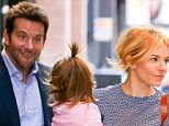 20.OCT.2015- NEW YORK CITY - USA
***AVAILABLE FOR UK AND GERMANY SALE ONLY ***
**EXCLUSIVE ALL ROUND PICTURES**
SIENNA MILLER CARRIES HER DAUGHTER MARLOWE IN HER ARMS AS SHE LEAVES HER HOTEL WITH "BURNT" CO-STAR BRADLEY COOPER TO HOP IN A WAITING SUV.  BRADLEY CAN BE SEEN MAKING FUNNY FACES AT LITTLE MARLOWE AS THE PAIR WALKED OUTSIDE OF THEIR HOTEL.
BYLINE MUST READ: XPOSUREPHOTOS.COM
***UK CLIENTS - PICTURES CONTAINING CHILDREN PLEASE PIXELATE FACE PRIOR TO PUBLICATION ***
*UK CLIENTS MUST CALL PRIOR TO TV OR ONLINE USAGE PLEASE TELEPHONE 0208 344 2007*
