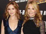 In this image released by Starpix, actress Lea Thompson, right, and her actress daughter Zoey Deutch arrive at the "Back To The Future" 30th Anniversary celebration, Wednesday, Oct. 21, 2015, in New York. Thompson portrayed Maggie McFly and Lorraine McFly in the trilogy. (Matthew Taplinger/Starpix via AP)