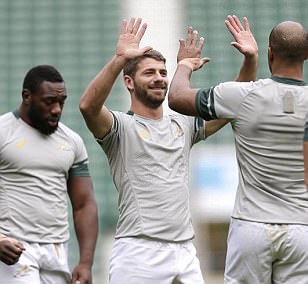 South Africa's players look relaxed as they prepare for Rugby World Cup semi-final with