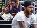 LOS ANGELES, CA - OCTOBER 23: Former LA Galaxy player David Beckham attends a game between the Los Angeles Kings and the Carolina Hurricanes at STAPLES Center on October 23, 2015 in Los Angeles, California. (Photo by Andrew D. Bernstein/NHLI via Getty Images)