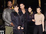 LOS ANGELES, CA - OCTOBER 23:  (L-R) Corey Gamble, Kris Jenner, Olivier Rousteing, Kim Kardashian West and Kourtney Kardashian attend Olivier Rousteing & Beats Celebrate In Los Angeles at Private Residence on October 23, 2015 in Los Angeles, California.  (Photo by Stefanie Keenan/Getty Images for Apple)