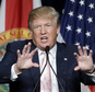 Republican presidential candidate Donald Trump gestures as he addresses supporters during a campaign stop at the Trump National Doral Miami resort, Friday, Oct. 23, 2015 in Doral, Fla.. (AP Photo/Alan Diaz)