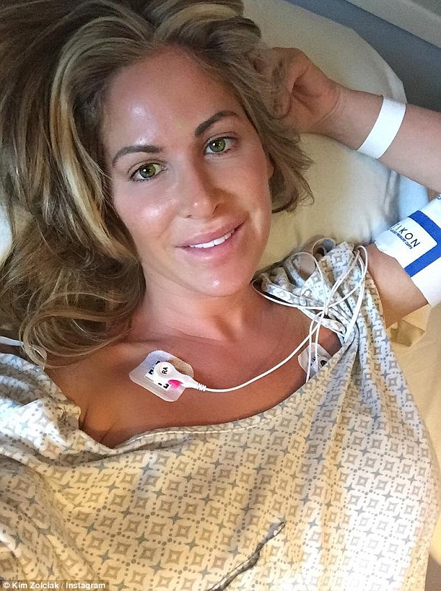 'Glad it's over!' Kim Zolciak's heart surgery has been a success, and she shared the good news along with an Instagram post on Tuesday