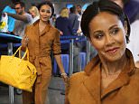 Los Angeles, CA - "Gotham" actress Jada Pinkett-Smith sports a stylish brown trench coat while accessorizing with a yellow Goyard bag at LAX.\nAKM-GSI          October 25, 2015\nTo License These Photos, Please Contact :\nSteve Ginsburg\n(310) 505-8447\n(323) 423-9397\nsteve@akmgsi.com\nsales@akmgsi.com\nor\nMaria Buda\n(917) 242-1505\nmbuda@akmgsi.com\nginsburgspalyinc@gmail.com