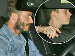 26.OCTOBER.2015 - WERT HOLLYWOOD - USA\nDAVID BECKHAM WITH HIS SON BROOKLYN BECKHAM DRIVE OFF IN THEIR RANGE ROVER AFTER DINNER TOGETHER AT THE POPULAR CELEBRITY HAUNT CRAIG'S RESTAURANT IN WEST HOLLYWOOD.\n*AVAILABLE FOR UK SALE ONLY*\nBYLINE MUST READ : XPOSUREPHOTOS.COM\n***UK CLIENTS - PICTURES CONTAINING CHILDREN PLEASE PIXELATE FACE PRIOR TO PUBLICATION ***\n*UK CLIENTS MUST CALL PRIOR TO TV OR ONLINE USAGE PLEASE TELEPHONE 0208 344 2007*