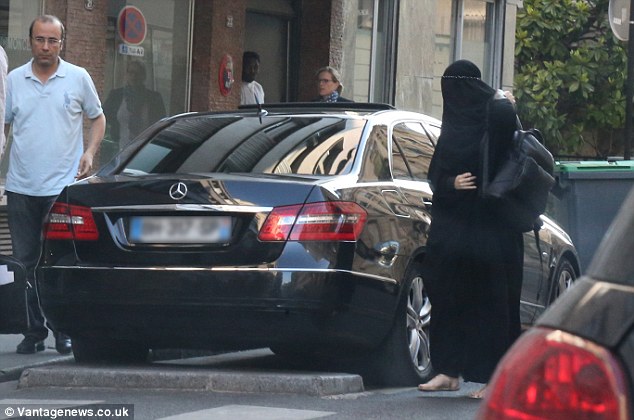 The photo that caused a ruckus: The Vogue favorite was claimed by the NY Post to have worn a burka when she visiting a surgeon in Paris in July