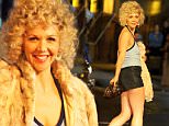 Maggie Gyllenhaal pictured filming a scene where she plays a prostitute at "The Deuce" set in Times Square, Manhattan.\n\nPictured: Maggie Gyllenhaal\nRef: SPL1168330  031115  \nPicture by: Jose Perez / Splash News\n\nSplash News and Pictures\nLos Angeles: 310-821-2666\nNew York: 212-619-2666\nLondon: 870-934-2666\nphotodesk@splashnews.com\n