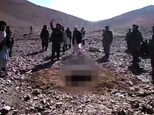 Afghan officials said Rokhsahana (her image pixelated) was stoned to death about a week ago in a Taliban-controlled area just outside Firozkoh