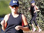 UK CLIENTS MUST CREDIT: AKM-GSI ONLY
EXCLUSIVE: Brentwood, CA - Reese Witherspoon went for a jog this morning around Brentwood. The actress wore a pink sports bra with all black as she got her workout in for the day.

Pictured: Reese Witherspoon
Ref: SPL1168484  031115   EXCLUSIVE
Picture by: AKM-GSI / Splash News