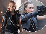 BRITISH SUPER MODEL CARA DELEVINGNE PLAYS A KILLER SOLDIER, AS SHE GUNS DOWN CASUAL GAMER KEVIN IN CALL OF DUTY BLACK OPS ADVERT. 
MICHAEL B JORDAN WATCHES AND NARRATES 
DELEVINGNE LOOKS THE IMAGE OF ANGELINA JOLIE'S LARA CROFT IN TOMB RAIDER.
