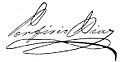 Porfirio Diaz signature.jpg