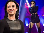 Demi Lovato appeared on the Swedish talk show Senkveld. 5 November 2015. \n6 November 2015.\nPlease byline: Vantagenews.com