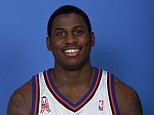 1 Oct 2001:  Michael Wright #5 of the New York Knicks poses for a studio portrait on Media Day in New York City, New York.   NOTE TO USER: It is expressly understood that the only rights Allsport are offering to license in this Photograph are one-time, non-exclusive editorial rights. No advertising or commercial uses of any kind may be made of Allsport photos. User acknowledges that it is aware that Allsport is an editorial sports agency and that NO RELEASES OF ANY TYPE ARE OBTAINED from the subjects contained in the photographs.Mandatory Credit: Michael Lebrecht  /NBAE/Getty Images