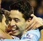 Title-chasers: Samir Nasri (right) and Co will know what they have to do to catch Liverpool by the time they kick off against West Brom on Monday