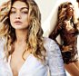 Supermodel Gigi Hadid and actor Domhnall Gleeson take a delicate, old-world lace break away to Porto, Portugal with a spicy next-generation spin. From femme-fatale dresses embellished with dragonflies to high-rise bikinis exemplifying the art, Gigi turns up the heat for her dapper partner Gleeson and photographer Mario Testino. \nhttp://www.vogue.com/slideshow/13368194/gigi-hadid-domhnall-gleeson-lace/\n