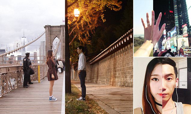 ShinliArt couple in long distance relationship bridge the 7,000-mile gap in clever photo