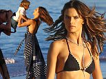 Malibu, CA - Alessandra Ambrosio heats up the west coast shores with a Malibu photo shoot. The Victoria's Secret Angel modeled three different outfits as she posed along the shoreline in Malibu this afternoon. It's obvious why Alessandra graces many of todays magazines with her beauty, for today she oozed with beauty and sex appeal in front of the cameras as the sun went down in L.A.\nAKM-GSI      November  20, 2015\n \nTo License These Photos, Please Contact :\n \nSteve Ginsburg\n(310) 505-8447\n(323) 423-9397\nsteve@akmgsi.com\nsales@akmgsi.com\nor\nMaria Buda\n(917) 242-1505\nmbuda@akmgsi.com\nginsburgspalyinc@gmail.com