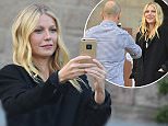 EXCLUSIVE
Gwyneth Paltrow made a visit to the Sagrada FamÃlia a large Roman Catholic church in Barcelona, not only taking some selfies but also pictured with a unknown man who also took some images of Gwyneth
before they left together. 
©Exclusivepix Media