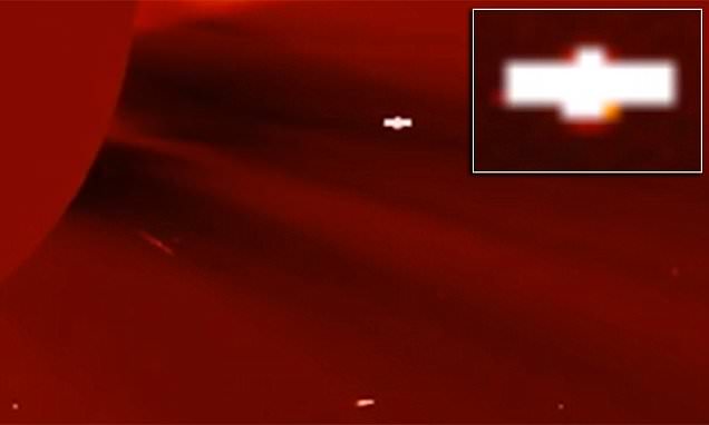 Is ‘winged object’ flying past the sun in image released by NASA a UFO?