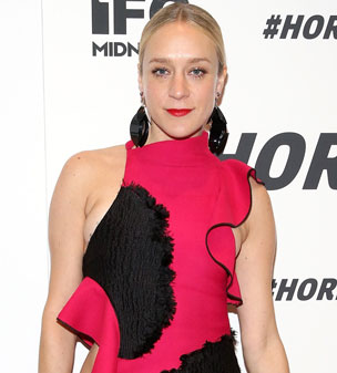 A bold statement: Actress Chloe Sevigny stood out from the crowd in a colourful flamenco style dress at the premiere of #Horror in New York City.