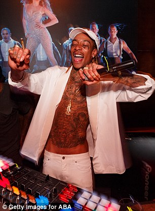 Entertainment: Music was provided during the swish soiree by rapper Wiz Khalifa