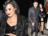 Wilmer Valderrama & Girlfriend Demi Lovato hold hands as they leave a restaurant in Los Angeles.

Pictured: Wilmer Valderrama, Demi Lovato
Ref: SPL1183313  231115  
Picture by: Bello

Splash News and Pictures
Los Angeles: 310-821-2666
New York: 212-619-2666
London: 870-934-2666
photodesk@splashnews.com