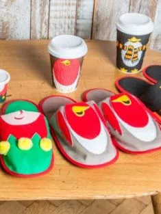 Costa is giving away Christmas slippers to match their cups