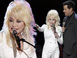 THE VOICE -- "Live Semis" Episode 917B -- Pictured: (l-r) Dolly Parton, Carson Daly -- (Photo by: Tyler Golden/NBC/NBCU Photo Bank via Getty Images)