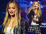 LONDON, ENGLAND - DECEMBER 11:  Rita Ora performs with Sigma during a  broadcast of "TFI Friday" at Cochrane Theatre on December 11, 2015 in London, England.  (Photo by Jeff Spicer/Getty Images)