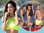 EXCLUSIVE TO INF. PLEASE CALL FOR PRICING.
December 11, 2015: Victoria's Secret models Lily Aldridge, Martha Hunt, and Elsa Hosk Pose in bikinis during a photoshoot on the beach in St. Barths.
Mandatory Credit: INFphoto.com Ref: infusmi-11/13