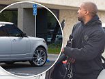 EXCLUSIVE TO INF.\nDecember 11, 2015: Kanye West, pictured for the first time since the birth of his son, Saint West, is seen heading into a business meeting while wearing a pair of stylish mountain boots and a tour hoodie to keep warm.  He is also seen incorrectly parking in the handicap parking spot. Gifts from friends and business partners are delivered to the happy father at the exchange, Los Angeles, CA.\nMandatory Credit: Borisio/SAA/INFphoto.com Ref.: infusla-277/302