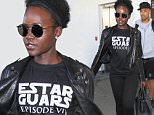 LOS ANGELES, CA - DECEMBER 11: Lupita Nyong'o is seen at LAX on December 11, 2015 in Los Angeles, California.  (Photo by GVK/Bauer-Griffin/GC Images)