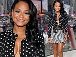 NEW YORK, NY - DECEMBER 11:  Christina Milian visits "Extra" at their New York studios at H&M in Times Square on December 11, 2015 in New York City.  (Photo by D Dipasupil/Getty Images for Extra)