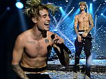 Justin Bieber performs on stage during the Capital FM Jingle Bell Ball 2015 held at The O2 Arena, London