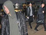 5 Seconds of summer arrive into Washington DC for the hot 99.5 jingle ball ....Pictured: 5 seconds of summer..Ref: SPL1189010  131215  ..Picture by: splash news....Splash News and Pictures..Los Angeles: 310-821-2666..New York: 212-619-2666..London: 870-934-2666..photodesk@splashnews.com..