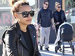 *** Fee of £200 applies for subscription clients to use images before 22.00 on 141215 ***
EXCLUSIVE ALLROUNDERNaya Rivera Dorsey out for a stroll after having lunch with her baby boy Josey and husband Ryan at Bon Vivant Market & Cafe in Glendale, California. The 'Glee' star gave a big smile with husband as they looked down at their baby boy while fixing his car seat. Naya got her slim body back just 3 months after giving birth to her first child.
Featuring: Naya Rivera Dorsey, Ryan Dorsey, Josey Hollis Dorsey
Where: Los Angeles, California, United States
When: 12 Dec 2015
Credit: Tical/JFXimages/WENN.com