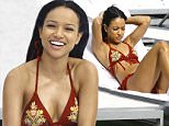Picture Shows: Karrueche Tran  December 19, 2015\n \n Actress/model, Karrueche Tran is spotted catching some rays by the pool at her hotel in Miami, Florida. Karrueche rose to fame after striking up a romance with singer Chris Brown in 2011.\n \n Non-Exclusive\n UK RIGHTS ONLY\n \n Pictures by : FameFlynet UK © 2015\n Tel : +44 (0)20 3551 5049\n Email : info@fameflynet.uk.com