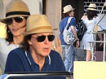 Please contact X17 before any use of these exclusive photos - x17@x17agency.com   PREMIUM EXCLUSIVE - Half of the remaining supergroup The Beatles, Paul McCartney vacations in St. Barth with his wife Nancy Shevell, on Wednesday, December 30, 2015 X17online.com