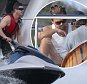 Robin Thicke jet skiing in St Barth from DiCaprio yacht dec 31 2015 /X17online.com