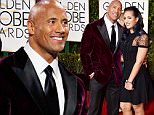 Dwayne Johnson, left, and Simone Alexandra Johnson arrive at the 73rd annual Golden Globe Awards on Sunday, Jan. 10, 2016, at the Beverly Hilton Hotel in Beverly Hills, Calif. (Photo by Jordan Strauss/Invision/AP)