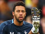WATFORD, ENGLAND - DECEMBER 28: Mousa Dembele of Tottenham Hotspur warms up prior to the Barclays Premier League match between Watford and Tottenham Hotspur at Vicarage Road on December 28, 2015 in Watford, England.  (Photo by Richard Heathcote/Getty Images)