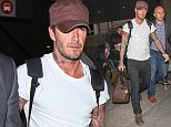 Picture Shows: David Beckham  January 11, 2016\n \n British soccer player David Beckham was spotted arriving at LAX airport in Los Angeles, California. David was returning back from London after celebrating the New Year with family. \n \n Non-Exclusive\n UK RIGHTS ONLY\n \n Pictures by : FameFlynet UK © 2016\n Tel : +44 (0)20 3551 5049\n Email : info@fameflynet.uk.com