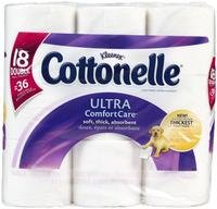Cottonelle Ultra Comfort Care  Toilet Paper - Double Roll - 18 pk