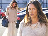 Santa Monica, CA - Jessica Alba was spotted arriving at The Honest Company's office in the afternoon. The savvy businesswoman looked boho chic in an ivory flowing skirt with a blush sweater on top paired with a black leather bag. Alba smiled as she went into the building.  \nAKM-GSI       January 21, 2016\nTo License These Photos, Please Contact :\nSteve Ginsburg\n(310) 505-8447\n(323) 423-9397\nsteve@akmgsi.com\nsales@akmgsi.com\nor\nMaria Buda\n(917) 242-1505\nmbuda@akmgsi.com\nginsburgspalyinc@gmail.com